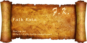 Falk Kata névjegykártya